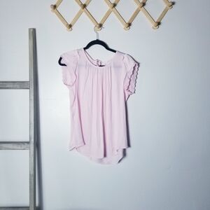 LC LAUREN CONRAD PINK BLOUSE SIZE SMALL